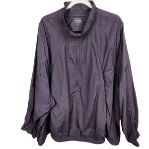 Athleta Grace Half Zip Top Jacket Deep Crocus Violet Nylon Wind Women's Size 3X